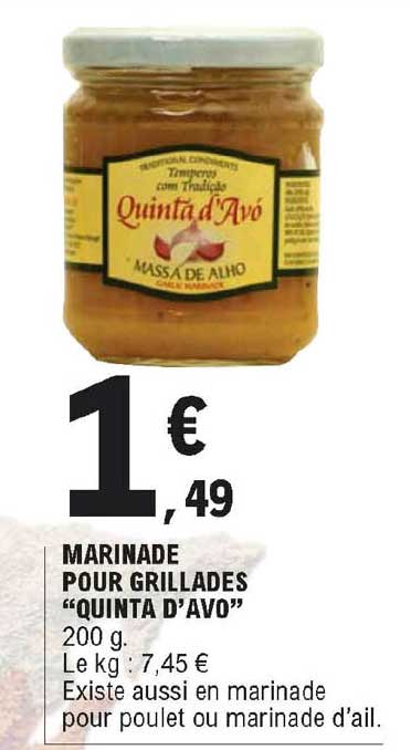 marinade pour grillades "quinta d'avo"