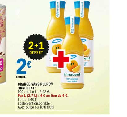 Orange Sans Pulpe "innocent"