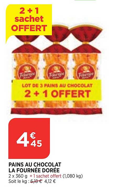 pains au chocolat la fournée dorée