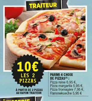 parmi 4 coix de pizzas