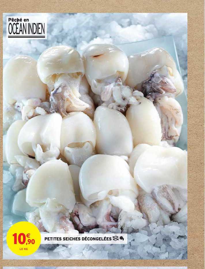 petites seiches décongelées