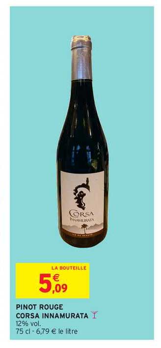 pinot rouge corsa innamurata