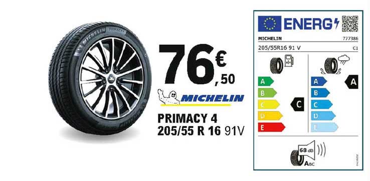 primacy 4 205-55 r 16 91v  michelin