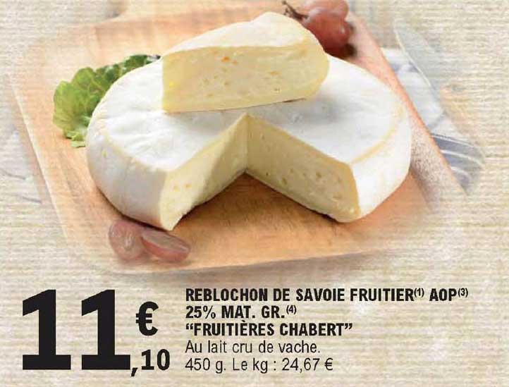 reblochon de savoie fruitier aop 25% mat. gr. "fruitières chabert"