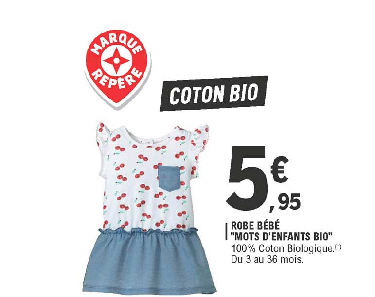 robe bébé "mots d'enfants bio"