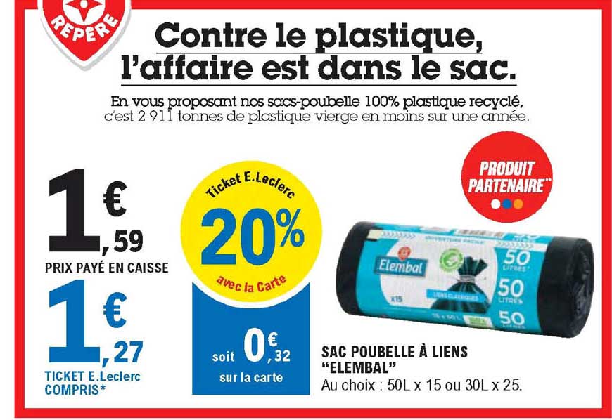 Sac Poubelle à Liens "elembal"