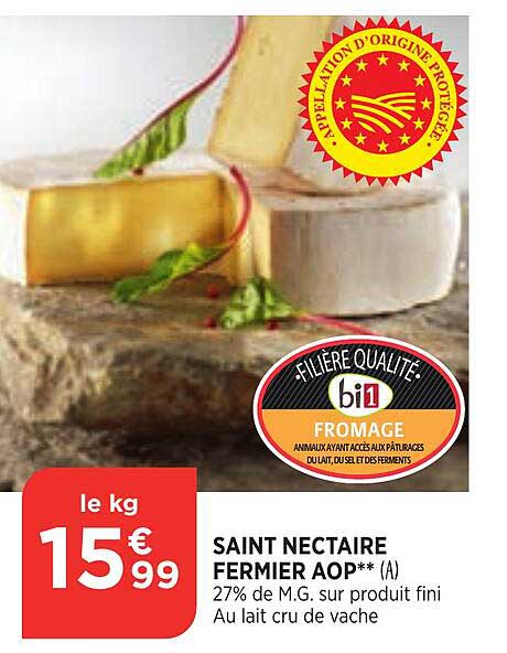 saint nectaire fermier aop