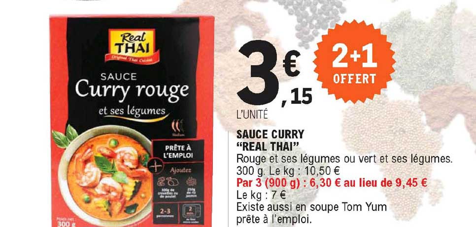 sauce curry "real thai"