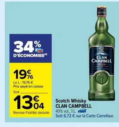 scotch whisky clan campbell