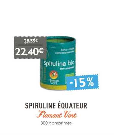 spiruline équateur flamant vert