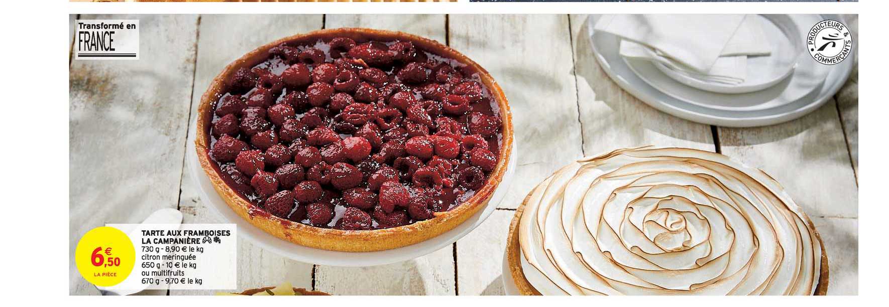 tarte aux framboises la campanière