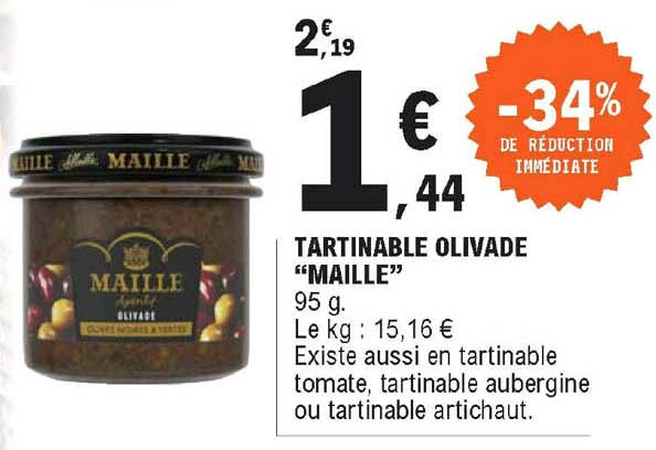 Tartinable Olivade "maille"