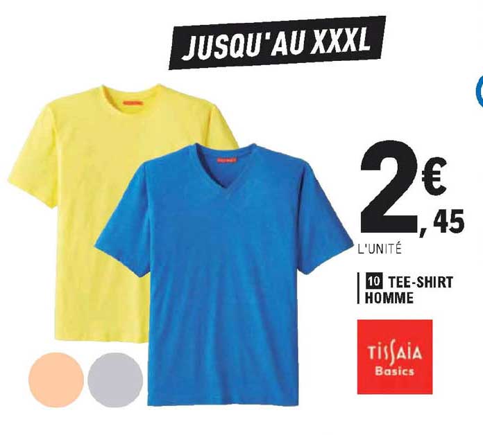 tee-shirt homme tissaia basics