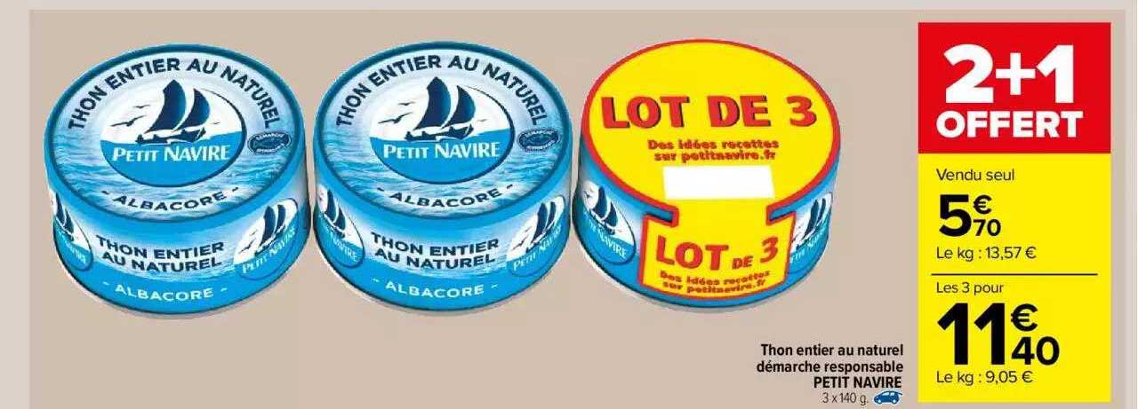 Thon Entier Au Naturel Démarche Responsable Petit Navire