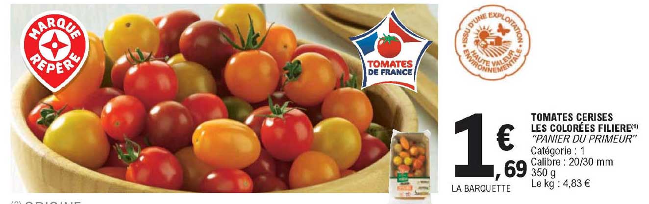 Tomates Cerises Les Colorées Filière "panier Du Primeur"