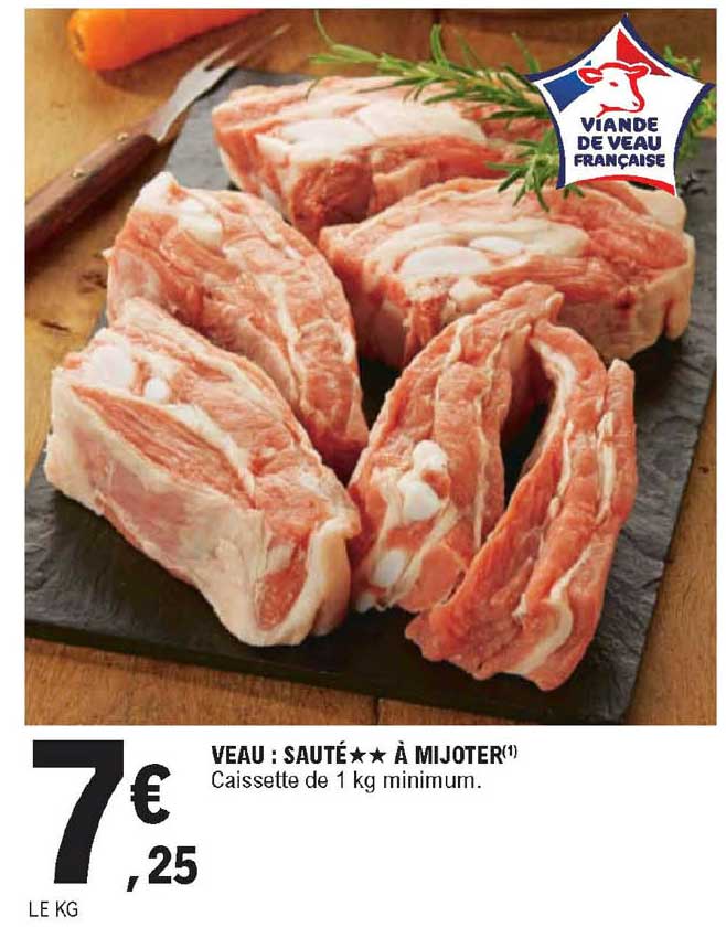 Veau : Sauté à Mijoter