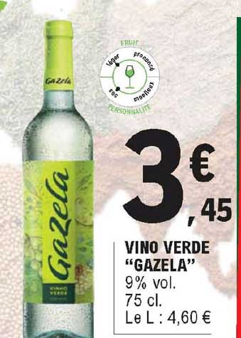 vino verde "gazela"