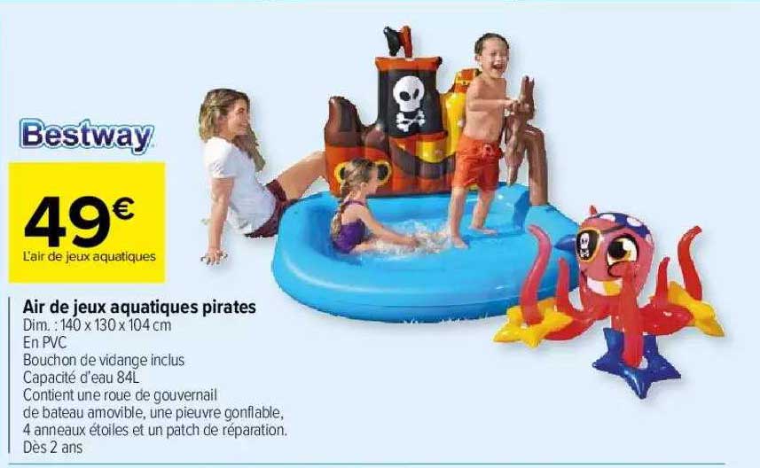 air de jeux aquatiques pirates