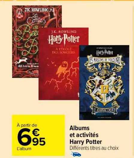 albumes et activités harry potter
