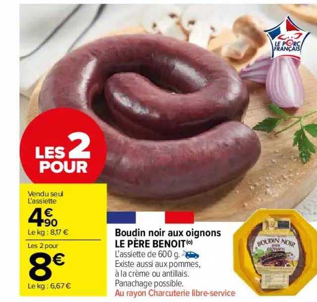 boudin noir aux oignons le père benoit