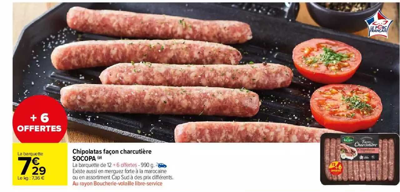 chipolatas façon charcutière socopa
