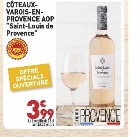 côteaux-varois-en-provence aop "saint-louis de provence"