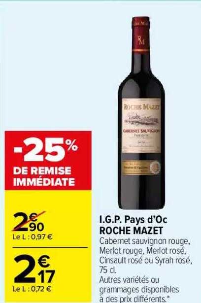 i.g.p. pays d'oc roche mazet