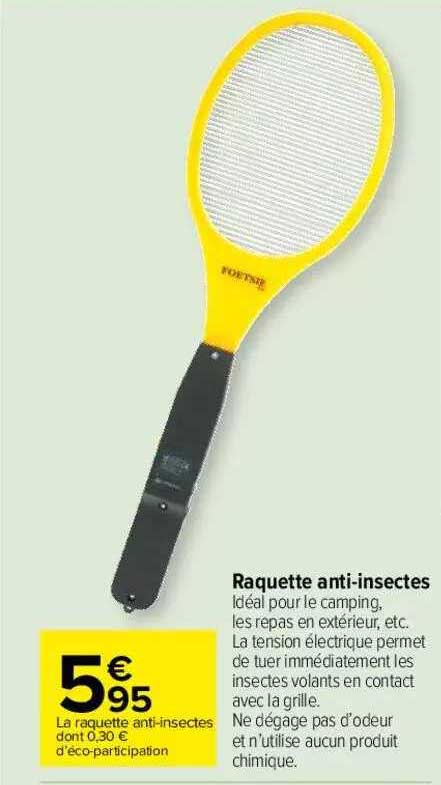 raquette anti-insectes