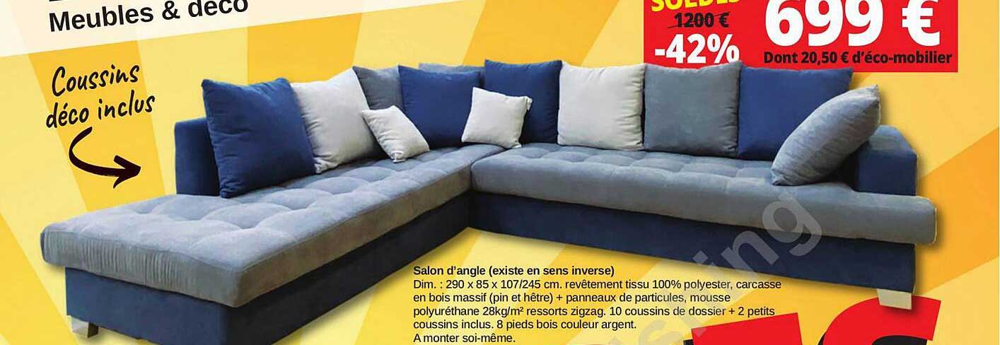 salon d'angle (existe en sens inverse)