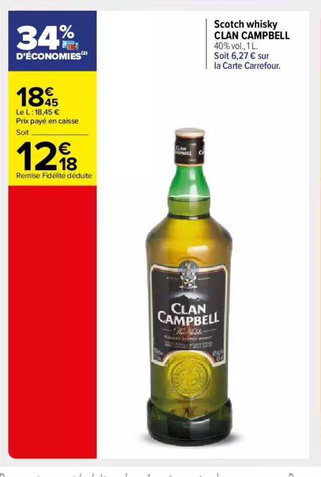 scotch whisky clan campbell