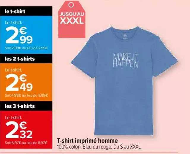 t-shirt imprimé homme