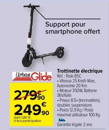 trottinette électrique urgan glide