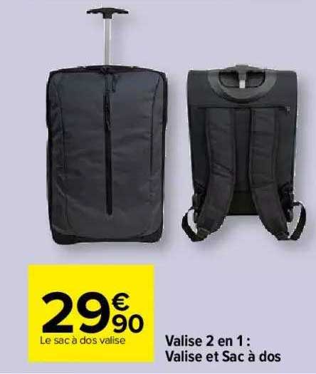 Valise 2 En 1: Valise Et Sac à Dos