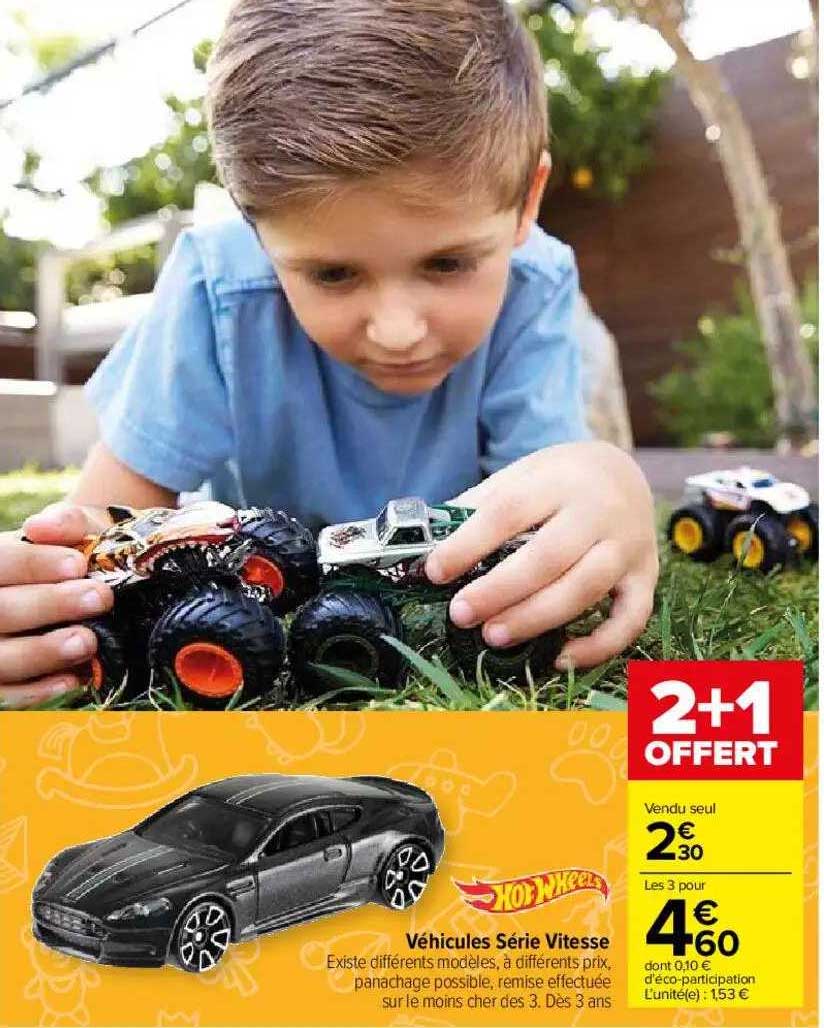 véhicules série vitesse 2+1 offert