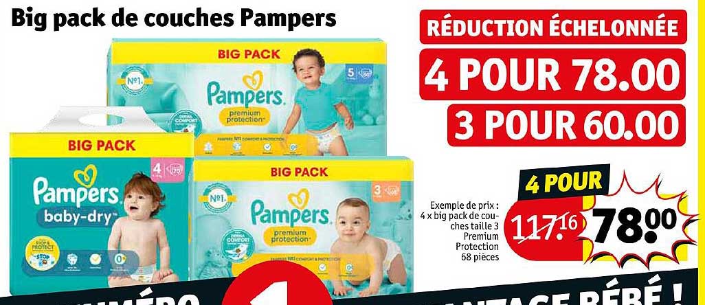 big pack de couches pampers
