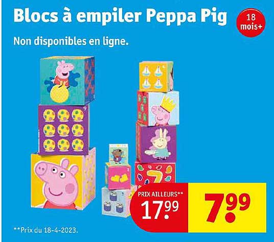 blocs à empiler peppa pig