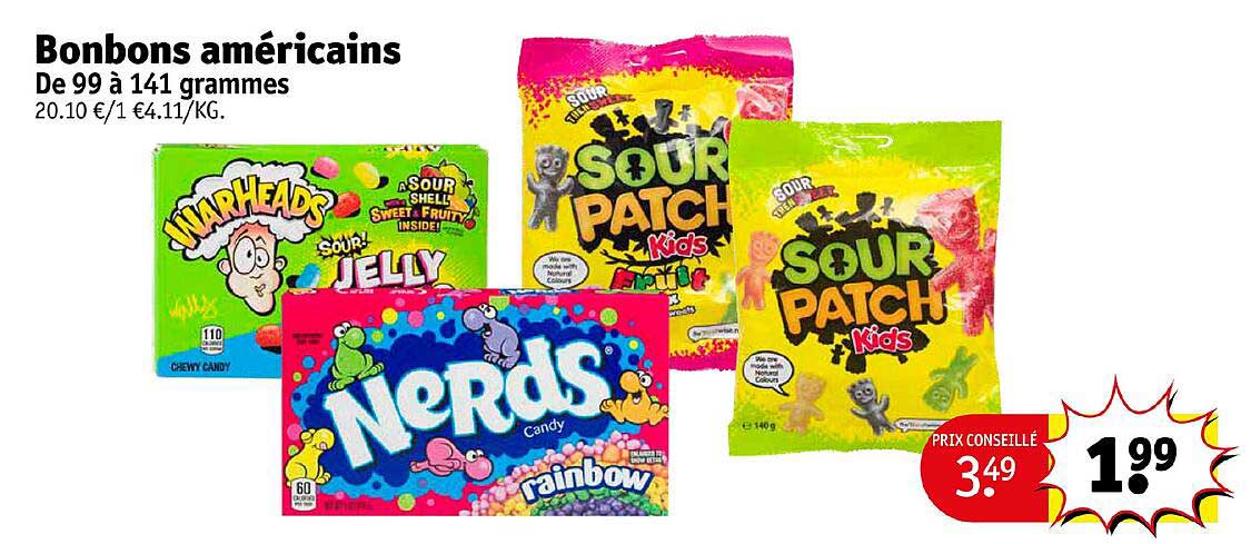 bonbons américains
