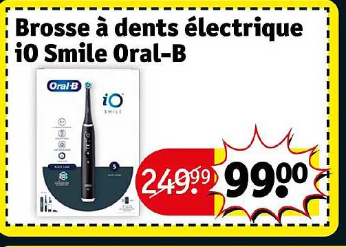 brosse à dents électrique i0 smile oral-b
