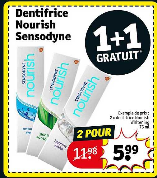 Dentifrice Nourish Sensodyne