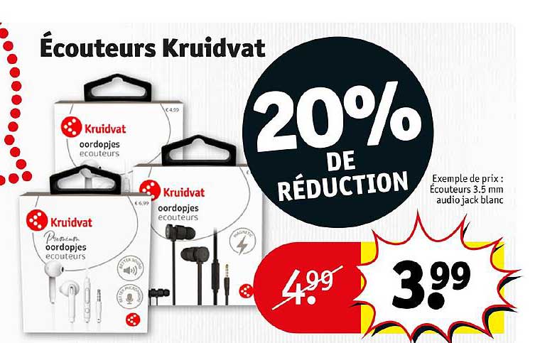 écouteurs Kruidvat