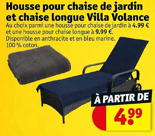 housse pour chaise de jardins et chaise longue villa volance