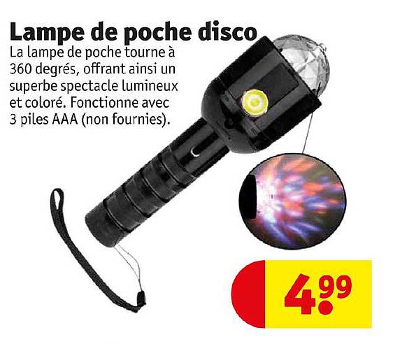lampe de poche disco