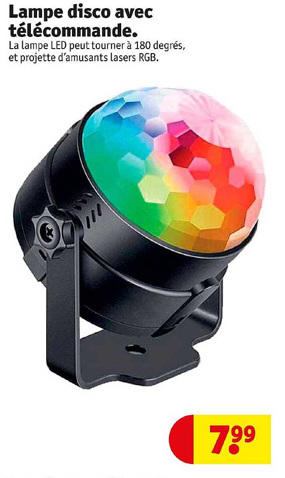 lampe disco avec télécommande
