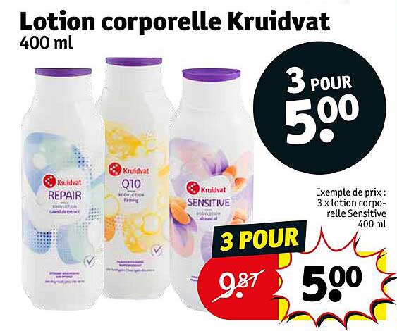 lotion corporelle kruidvat