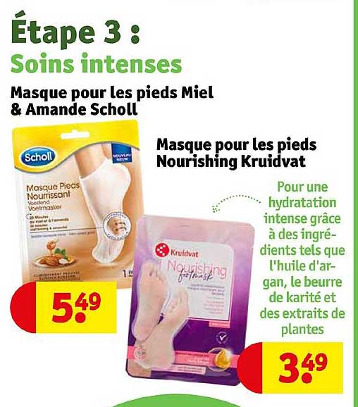 Masque Pour Les Pieds Miel & Amande Scholl, Masque Pour Les Pieds Nourishing Kruidvat