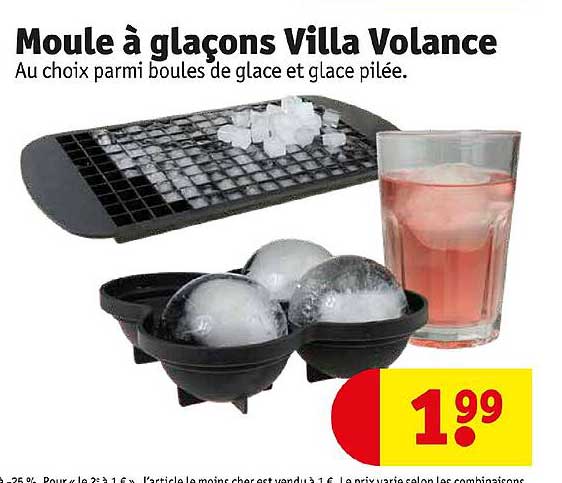 moule à glaçons villa volance