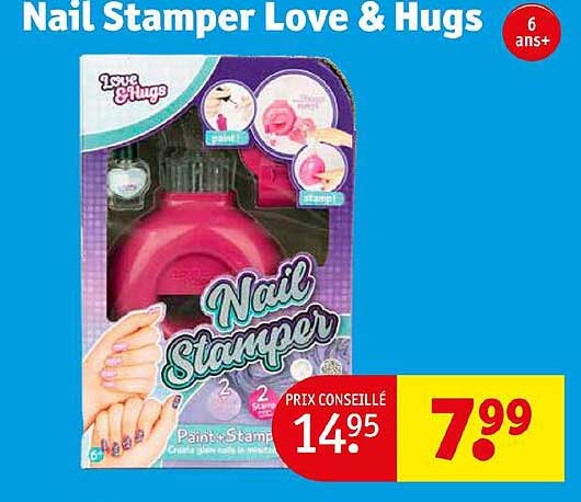 nail stamper love & hugs