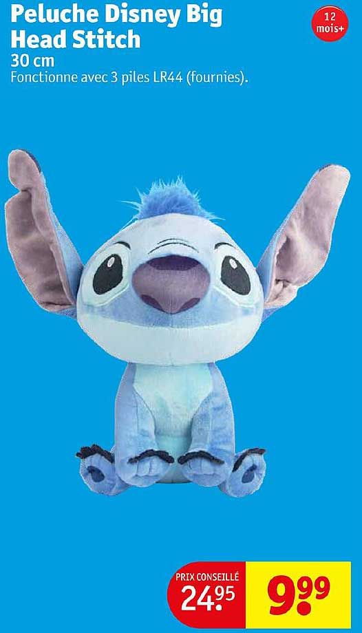 peluche disney big head stitch