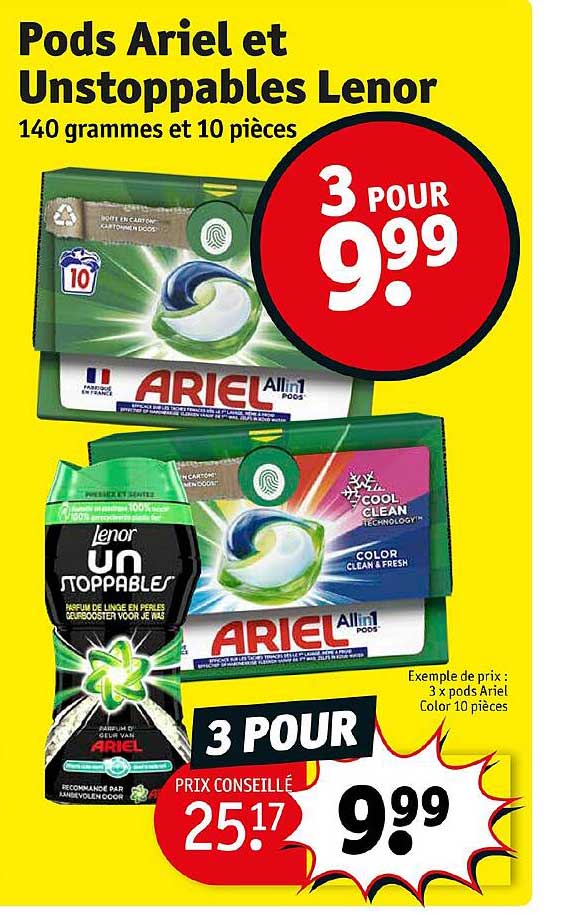 Pods Ariel Et Unstoppables Lenor