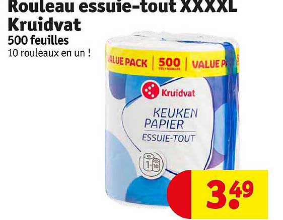 rouleau essuie-tout xxxxl kruidvat